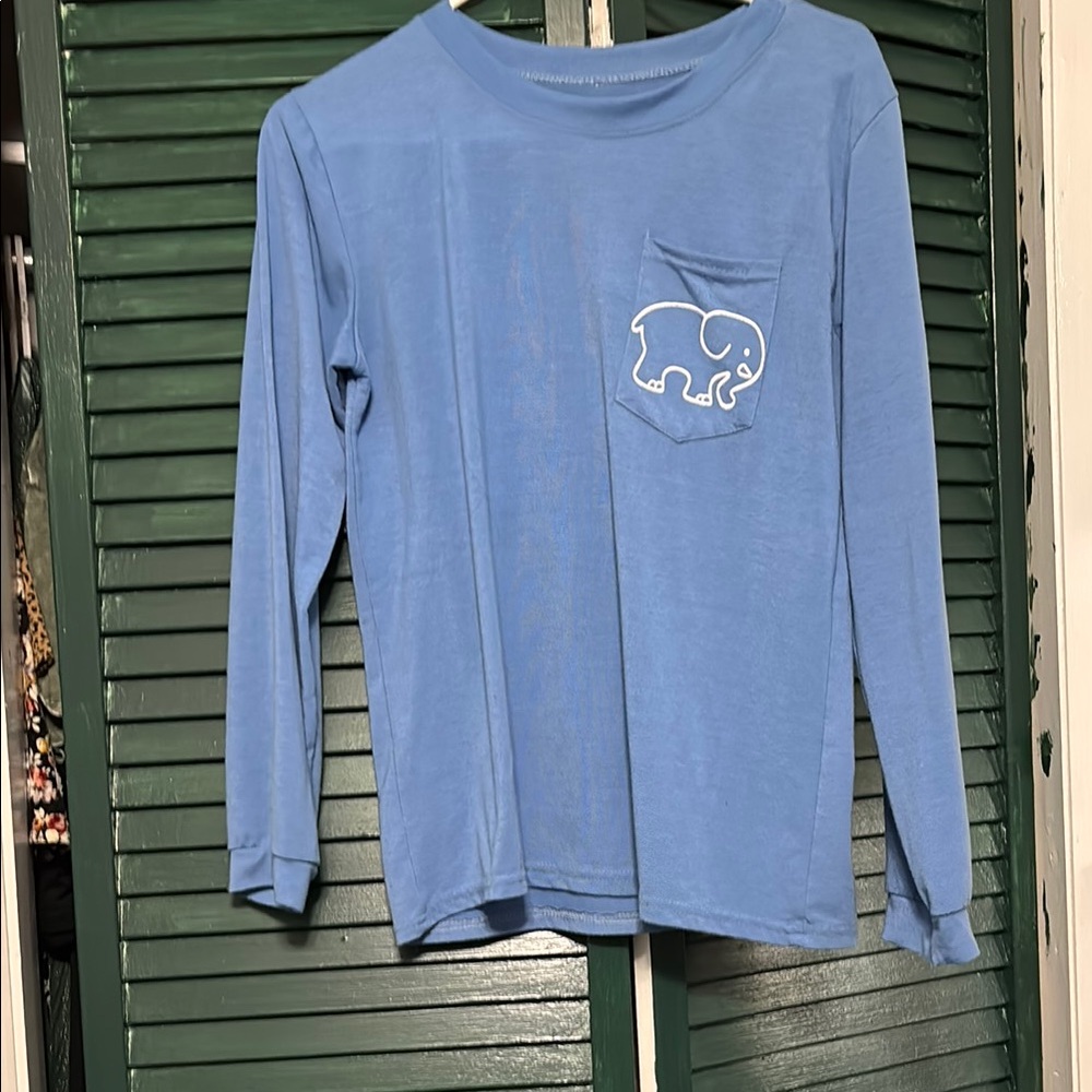 Ivory Ella Blue Long Sleeve Tee